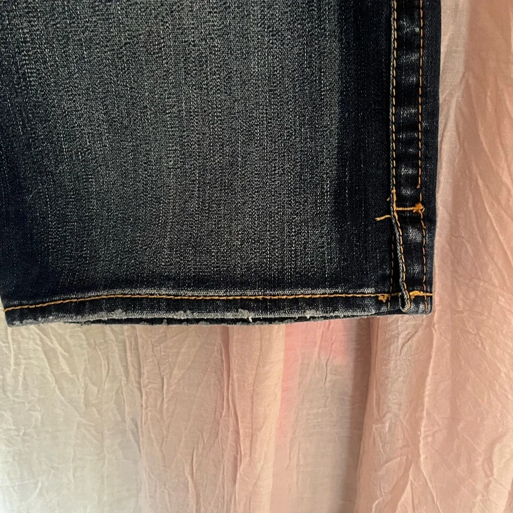 Vintage Silver Jeans 32 Karli Women’s Dark Blue Bermuda Shorts Y2K 2000’s - Picture 5 of 11